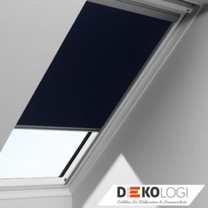 Dachfensterrollo für Velux Dachfenster Verdunkelung mit Seitenschienen MK04 weiß 
