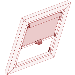 Piktogram einen Haltekrallenrollos Dachfenster