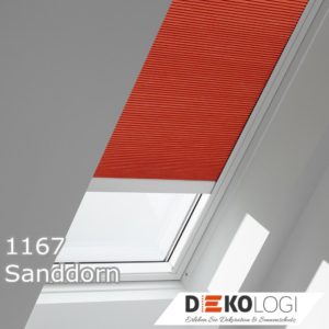 Elektrisches Wabenplissee FMC Dekor 1167 Sanddorn