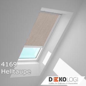 Original solarbetriebenes Velux Rollo RSL 4169 Helltaupe