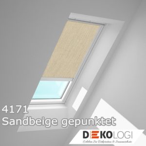 Velux Solar Sichtschutzrollo solarbetrieben in 4171 Sandbeige