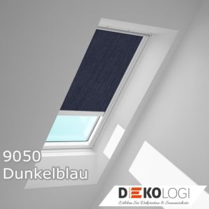 Velux Solar Sichtschutzrollo solarbetrieben in 9050 Dunkelblau