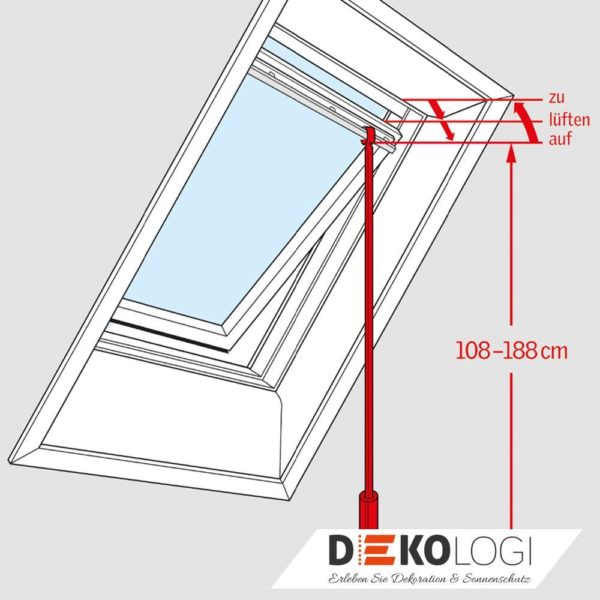 Velux ZCT 200 Stange für Dachfenster