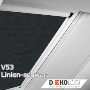 Dachfenster Verdunkelungs-Rollo schwarz mit Schienen