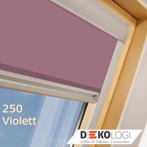 Dachfenster Sichtschutz mit Seitenschienen 250 Violett