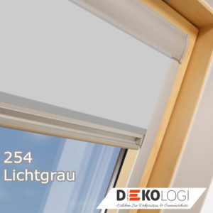 Dachfenster Sichtschutz mit Seitenschienen 254 Lichtgrau