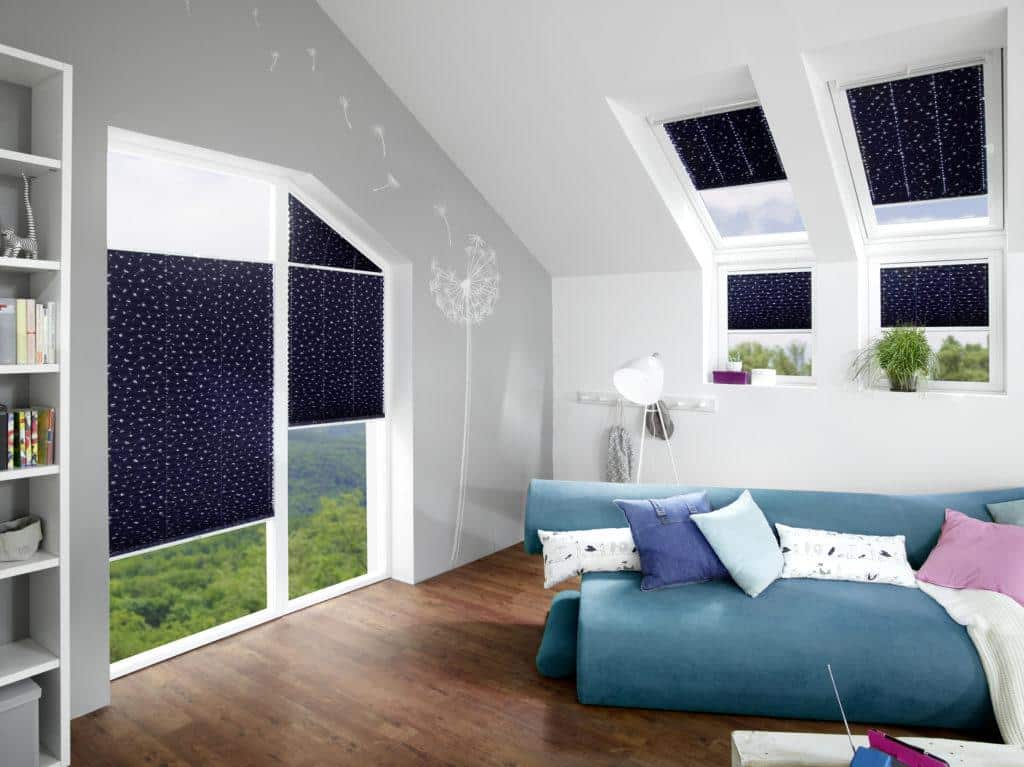 Fünfeckfenster Sechseckfenster Wabenplissee Sonderform Slope nach Maß 1