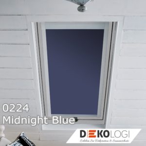 Verdunkelungsrollo für Dachfenster, Velux, Roto, Fakro, Rooflite, Dakstra Midnight Blue