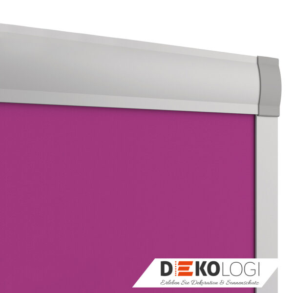 Rollo Blende und Schienen Dekor Pink