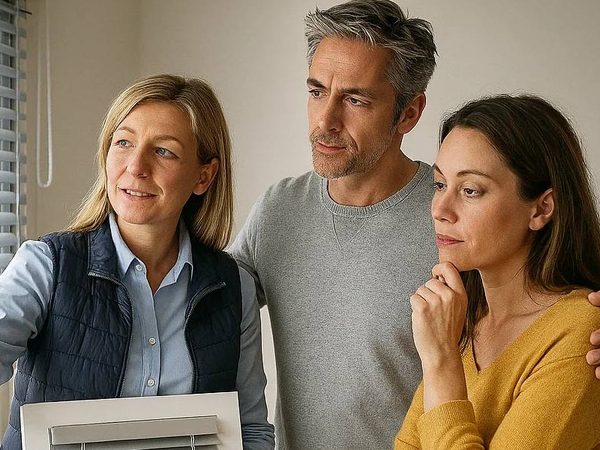 Beratung zu Sonnenschutz bei Kunden zu Hause