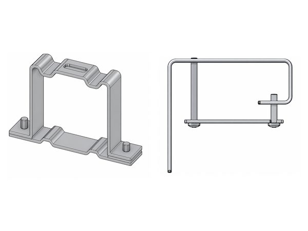 Montagebügel Standard und für Wandmontage
