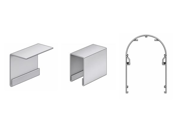 Winkelblende, U-Kanalblende und Rundbogenblende