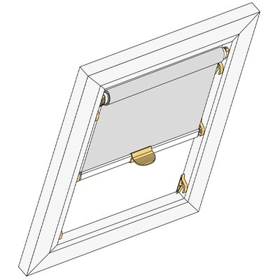 Dachfenster-Rollo mit Haltekrallen