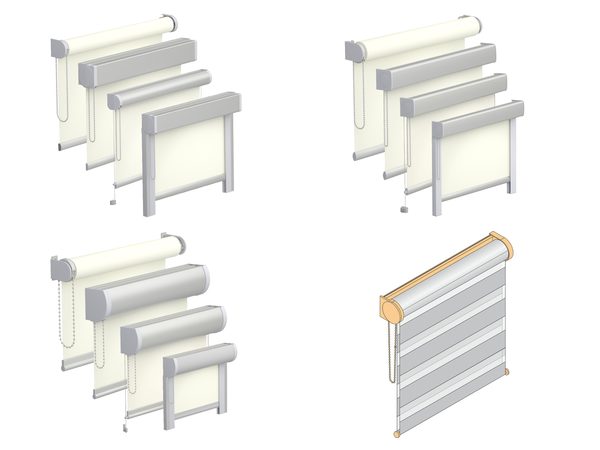 Elektrisches Rollo als M-, L-, XL-Rollo und Doppelrollo