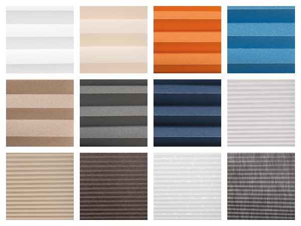 Stoffe des Fakro Faltstores APS: Unifarben, Streifen und Muster