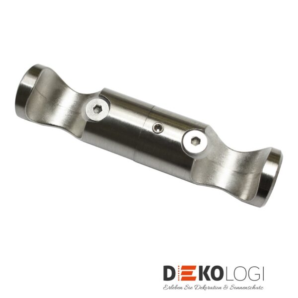 Adapter für Chicago Deckenträger – Edelstahl-Optik