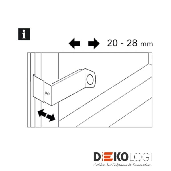 Adapter für Spannvitrage – Weiß