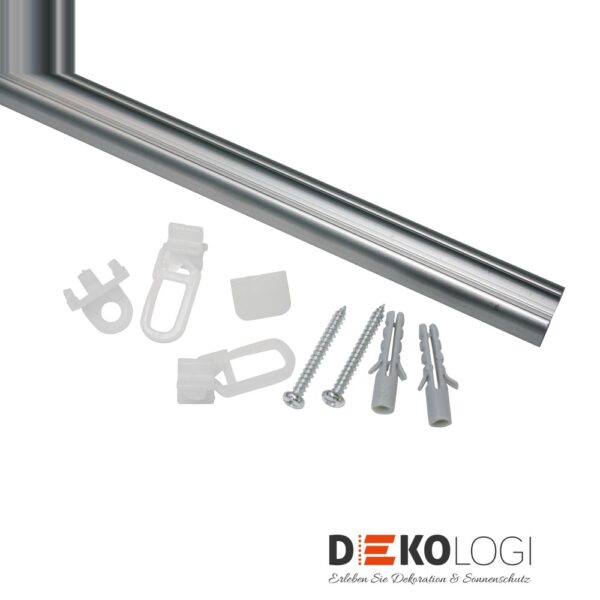 Aluminium-Vorhangschiene 13 mm 1-Lauf – Aluminium