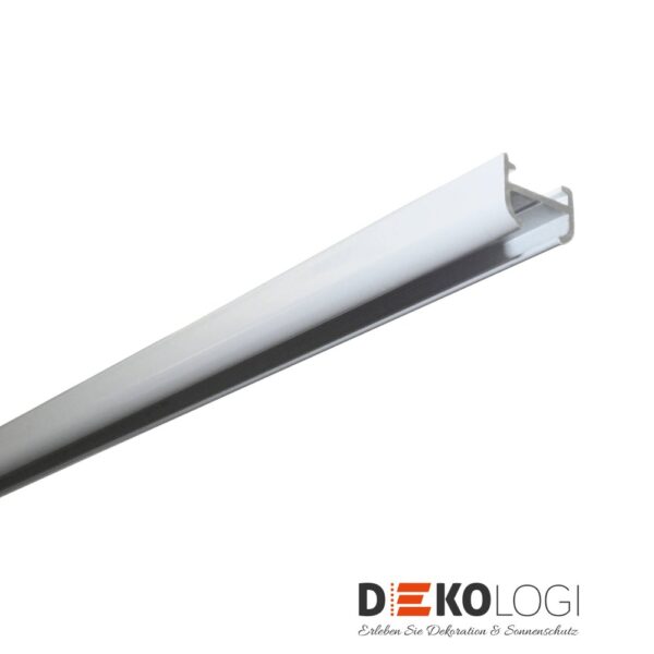 Aluminium-Vorhangschiene 13 mm 1-Lauf – Weiß