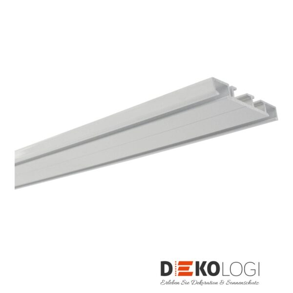Aluminium-Vorhangschiene 7 mm – Weiß 2-Lauf