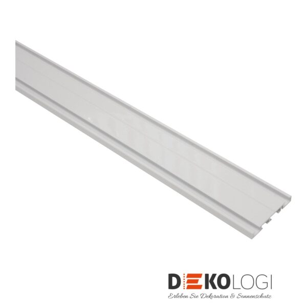 Aluminium-Vorhangschiene 7 mm – Weiß 2-Lauf