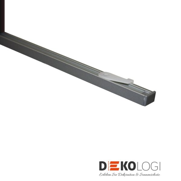 Aluminium-Vorhangschienen Set Lucy 1-Lauf – Silber