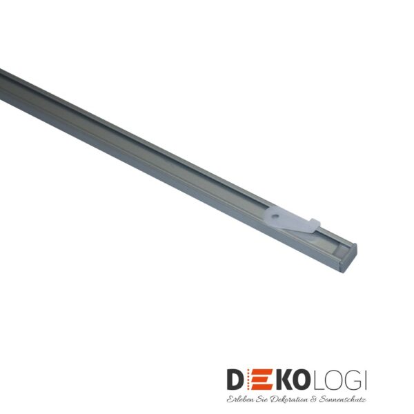 Aluminium-Vorhangschienen Set Lucy 1-Lauf – Silber