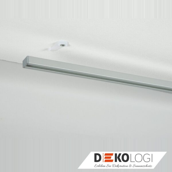 Aluminium-Vorhangschienen Set Lucy 1-Lauf – Silber