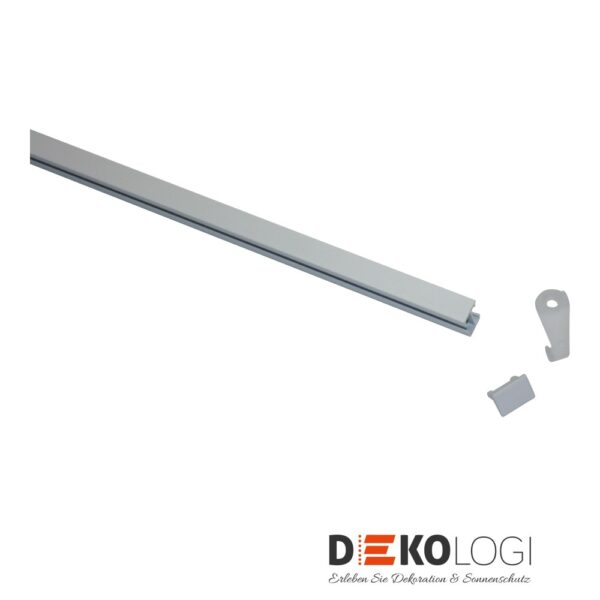 Aluminium-Vorhangschienen Set Lucy 1-Lauf – Weiß
