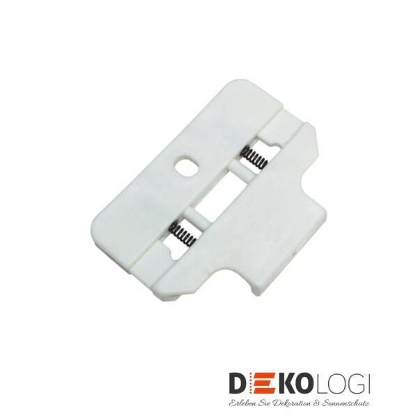 Deckenclip für Flächenvorhangschiene 3-Lauf – Weiß