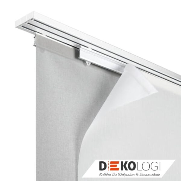 Deckenclip für Flächenvorhangschiene 3-Lauf – Weiß