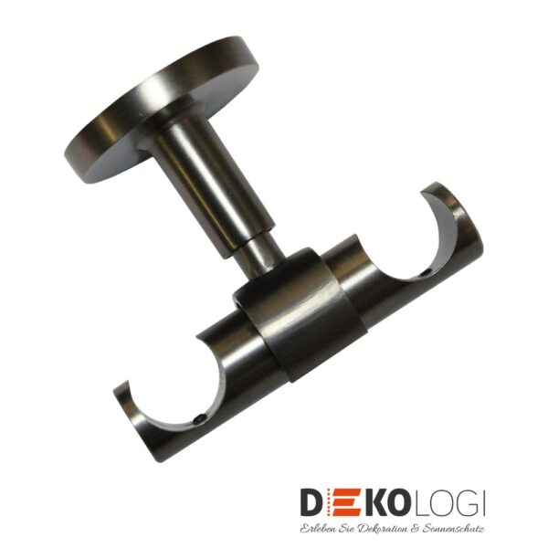Deckenträger Europa 1-Lauf oder 2-Lauf für Ø 19 mm – Silber-Antik