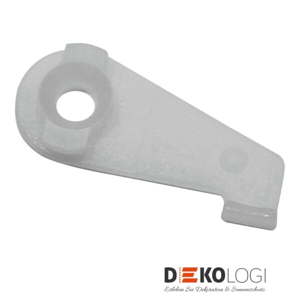 Deckenträger für Aluminium-Vorhangschiene Lucy 1-Lauf – Weiß