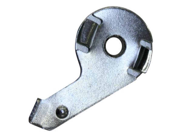 Deckenträger für Aluminium-Vorhangschiene Luna 1-Lauf in Silber