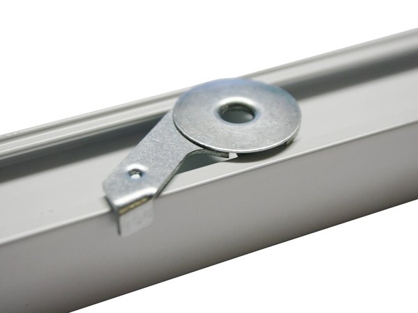 Deckenträger für Aluminium-Vorhangschiene Luna 1-Lauf Montage