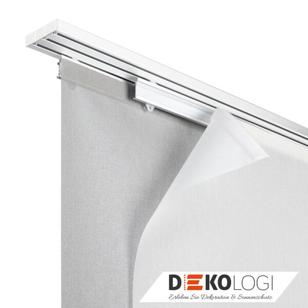Deckenträger für Flächenvorhangschiene 3-Lauf – Silber