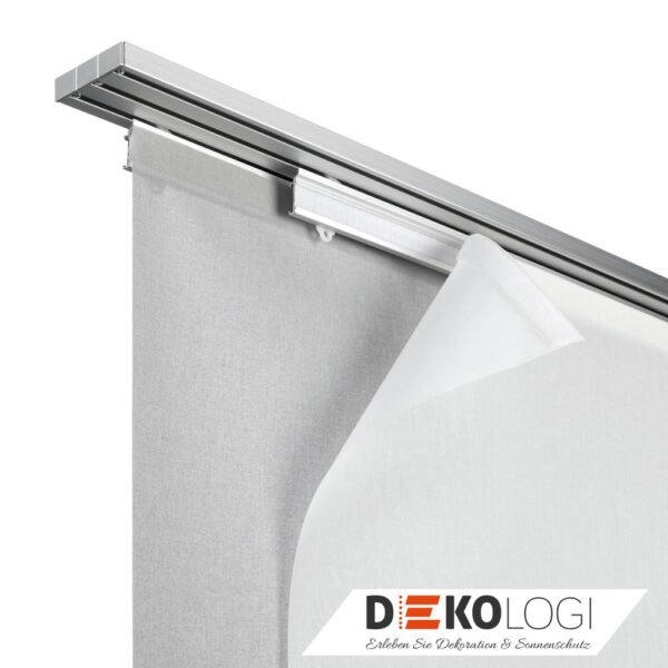 Deckenträger für Flächenvorhangschiene 3-Lauf – Silber