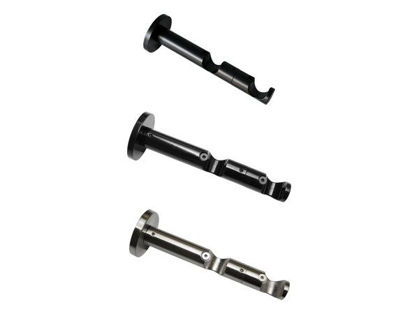 Doppel-Kombiträger Chicago für Ø 20 mm in Schwarz-Matt, Schwarz, Edelstahl-Optik, Titan, Weiß und Bronze