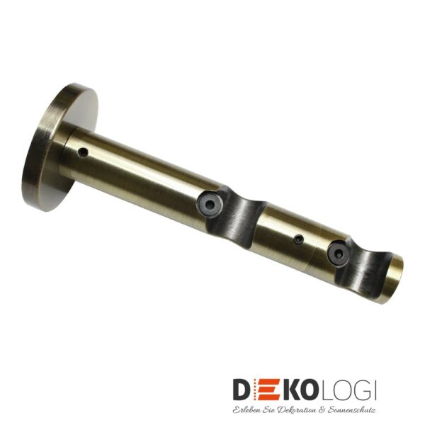 Doppel-Kombiträger Memphis für Ø 16 mm – Messing-Antik