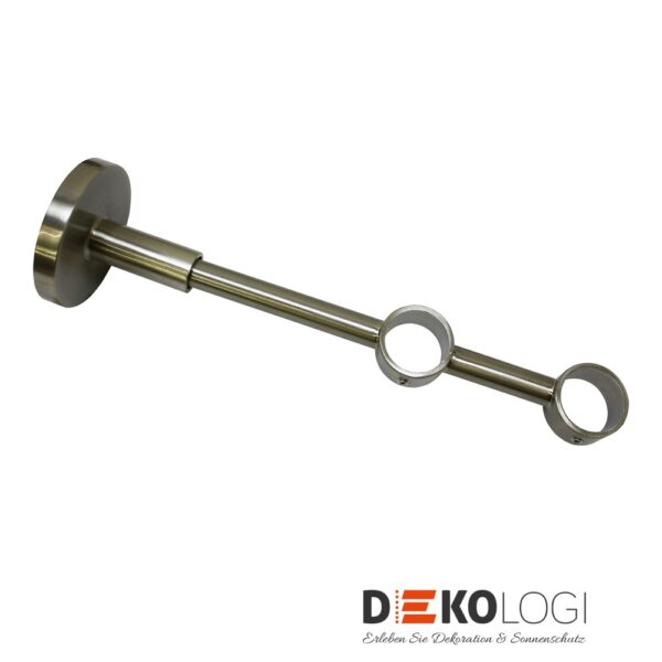 Doppelträger Chicago für Ø 20 mm – Edelstahl-Optik
