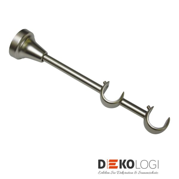 Doppelträger Europa offen für Ø 19 mm – Silber-Satin