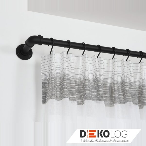 Eckstück Industrial Home für Ø 25 mm – Schwarz