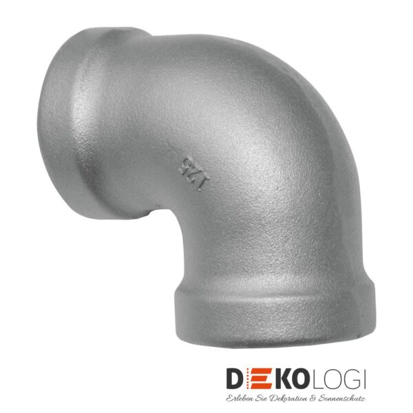 Eckstück Industrial Home für Ø 25 mm – Silber