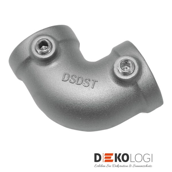 Eckstück Industrial Home für Ø 25 mm – Silber