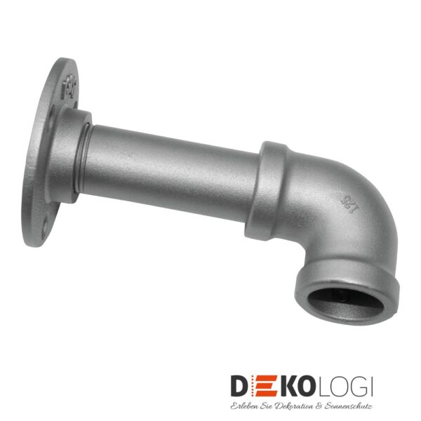 Eckstück Industrial Home für Ø 25 mm – Silber