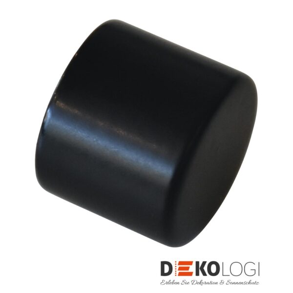 Endkappe Chicago für Ø 20 mm – Schwarz-Matt