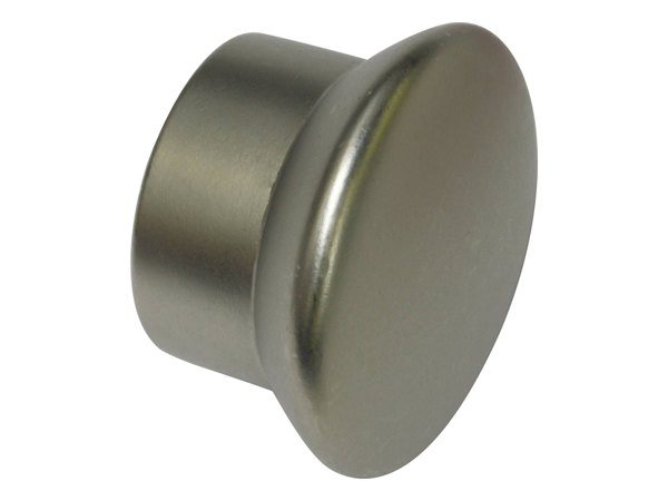 Endkappe Europa für Ø 19 mm in Bronze, Messing-Antik, Silber-Antik und Silber-Satin