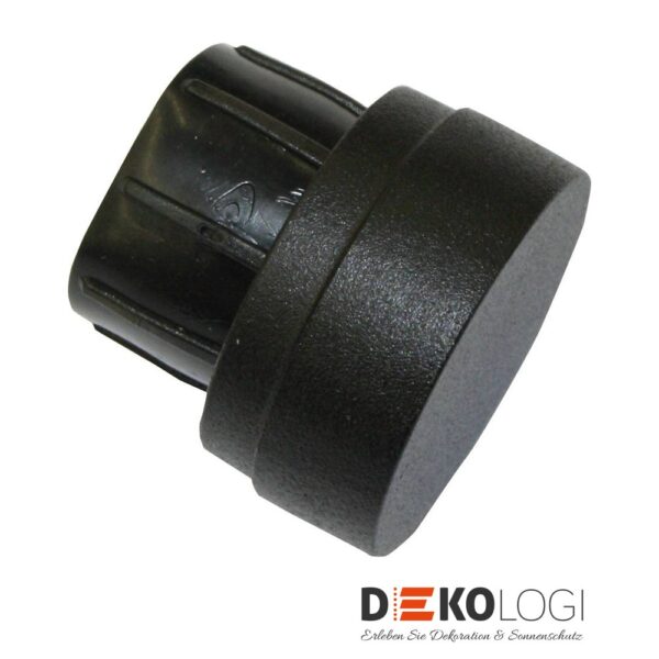 Endkappe Industrial Home für Ø 25 mm – Schwarz