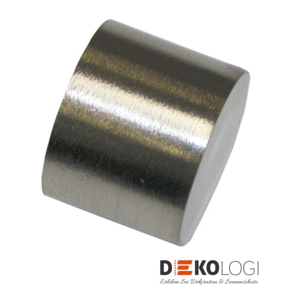 Endkappe Sol für Ø 16/19 mm – Edelstahl-Optik