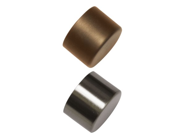 Endkappe Windsor für Ø 25 mm in Bronze und Edelstahl-Optik